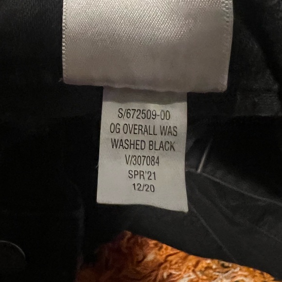 Black Straight Leg Overalls - Picture 3 of 5